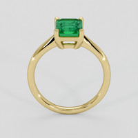 1.43 Ct. Emerald Ring, 18K Yellow Gold 3