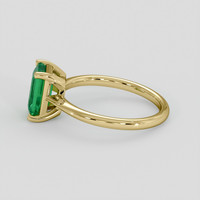 1.43 Ct. Emerald Ring, 18K Yellow Gold 4