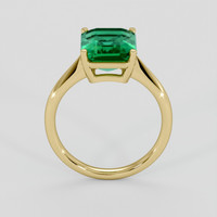 3.44 Ct. Emerald Ring, 18K Yellow Gold 3
