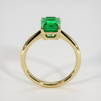 1.50 Ct. Emerald Ring, 18K Yellow Gold 3