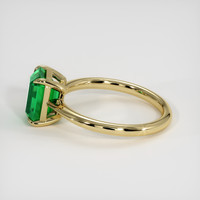 1.50 Ct. Emerald Ring, 18K Yellow Gold 4