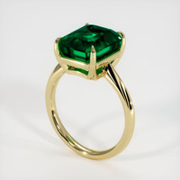 5.53 Ct. Emerald Ring, 18K Yellow Gold 2
