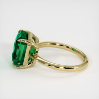 4.19 Ct. Emerald Ring, 18K Yellow Gold 4