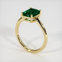 1.94 Ct. Emerald Ring, 18K Yellow Gold 2