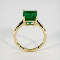 4.25 Ct. Emerald Ring, 18K Yellow Gold 3