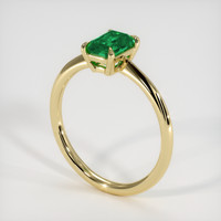 Emerald Ring 0.92 Ct. 18K Yellow Gold Preview