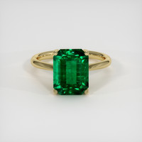 4.85 Ct. Emerald Ring, 18K Yellow Gold 1