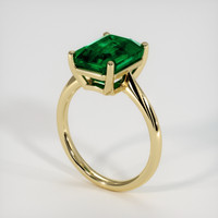 4.85 Ct. Emerald Ring, 18K Yellow Gold 2