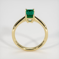 0.88 Ct. Emerald  Ring - 18K Yellow Gold
