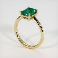 2.23 Ct. Emerald Ring, 18K Yellow Gold 2