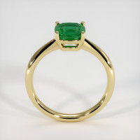 1.42 Ct. Emerald  Ring - 18K Yellow Gold