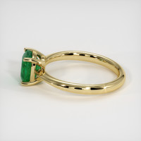 1.42 Ct. Emerald  Ring - 18K Yellow Gold