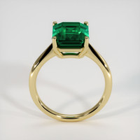 4.18 Ct. Emerald Ring, 18K Yellow Gold 3