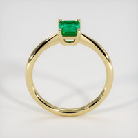 0.95 Ct. Emerald Ring, 18K Yellow Gold 3