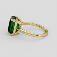 3.86 Ct. Emerald Ring, 18K Yellow Gold 4