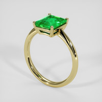 1.98 Ct. Emerald Ring, 18K Yellow Gold 2