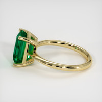 3.16 Ct. Emerald Ring, 18K Yellow Gold 4