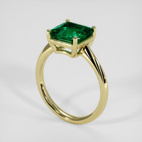 2.68 Ct. Emerald Ring, 18K Yellow Gold 2