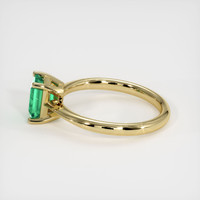 1.00 Ct. Emerald Ring, 18K Yellow Gold 4