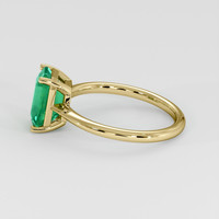 1.88 Ct. Emerald Ring, 18K Yellow Gold 4