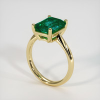 3.32 Ct. Emerald Ring, 18K Yellow Gold 2