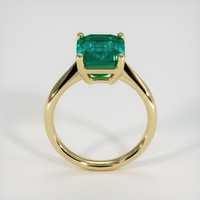 3.32 Ct. Emerald Ring, 18K Yellow Gold 3