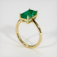 2.38 Ct. Emerald Ring, 18K Yellow Gold 2