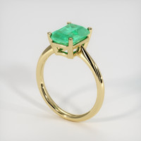 2.07 Ct. Emerald Ring, 18K Yellow Gold 2
