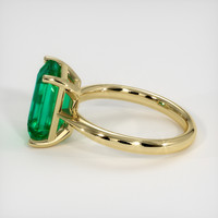 3.92 Ct. Emerald Ring, 18K Yellow Gold 4