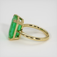 8.31 Ct. Emerald Ring, 18K Yellow Gold 4