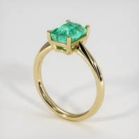 2.07 Ct. Emerald Ring, 18K Yellow Gold 2