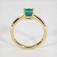 0.96 Ct. Emerald Ring, 18K Yellow Gold 3