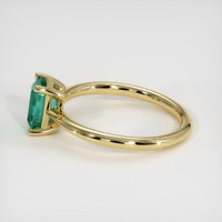 0.96 Ct. Emerald Ring, 18K Yellow Gold 4