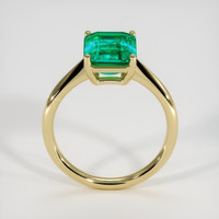 3.44 Ct. Emerald Ring, 18K Yellow Gold 3