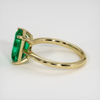 3.44 Ct. Emerald Ring, 18K Yellow Gold 4