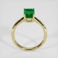 1.27 Ct. Emerald Ring, 18K Yellow Gold 3