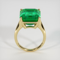 10.50 Ct. Emerald Ring, 18K Yellow Gold 3