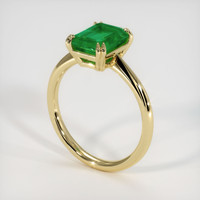 1.72 Ct. Emerald Ring, 18K Yellow Gold 2