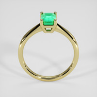 1.03 Ct. Emerald Ring, 18K Yellow Gold 3