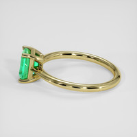 1.03 Ct. Emerald Ring, 18K Yellow Gold 4