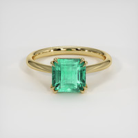 2.49 Ct. Emerald Ring, 18K Yellow Gold 1