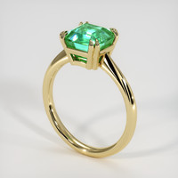 2.49 Ct. Emerald Ring, 18K Yellow Gold 2