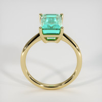 3.72 Ct. Emerald Ring, 18K Yellow Gold 3