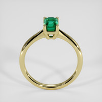 0.95 Ct. Emerald Ring, 18K Yellow Gold 3
