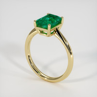 2.30 Ct. Emerald Ring, 18K Yellow Gold 2