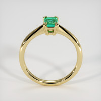 0.43 Ct. Emerald Ring, 18K Yellow Gold 3