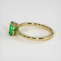 0.71 Ct. Emerald Ring, 18K Yellow Gold 4