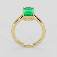 2.00 Ct. Emerald Ring, 18K Yellow Gold 3