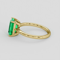 2.00 Ct. Emerald Ring, 18K Yellow Gold 4