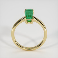 1.31 Ct. Emerald Ring, 18K Yellow Gold 3